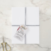 Bloemige Sip Sip Hoera Bruidsfeest Favor Cadeaulabel (Met Touw)