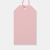 Bloemige Sip Sip Hoera Bruiloft Favor Cadeaulabel (Achterkant)