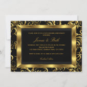 Bloemige spiraalboog foto 50ste huwelijksverjaarda kaart (Achterkant)