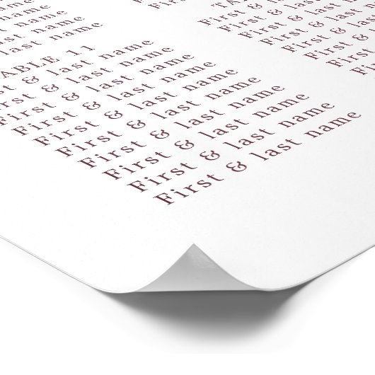 Bloemige Stof Roze Roos Huwelijkszitplaats Grafiek Poster (Hoek)