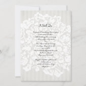 Bloemige strepen Zwarte en Witte Jubileumfeest Kaart (Voorkant)