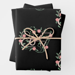 Bloemige Subtiele Anti Trump 8647 86 47 Boho Inpakpapier Vel