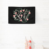 Bloemige Subtiele Anti Trump 8647 86 47 Boho Spandoek (Insitu)