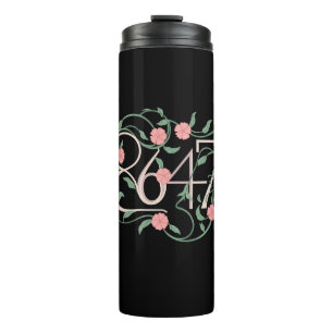 Bloemige Subtiele Anti Trump 8647 86 47 Boho Thermosbeker