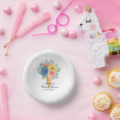 Bloemige Succulente Macaron Bruiloftsborrel Papieren Kommen (Feest)