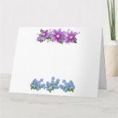 Bloemige Super Moeder Kaart (Achterkant)