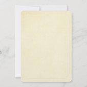 bloemige tak op zachte gele Huwelijksgeloften Vern Kaart (Achterkant)