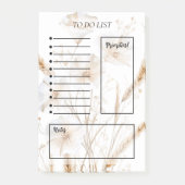 Bloemige Takenlijst Post-it® Notes (Voorkant)