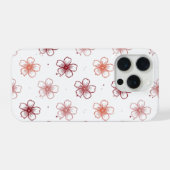bloemige telefoonhoes iPhone hoesje (Achterkant horizontaal)