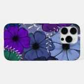 Bloemige telefoonhoes iPhone hoesje (Achterkant horizontaal)
