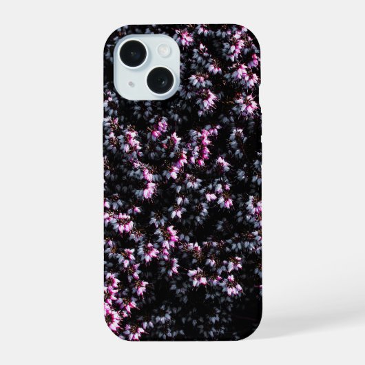 Bloemige telefoonhoesje iPhone 15 case (Achterkant)