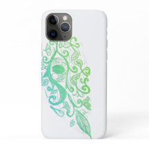 Bloemige telefoonhoesje met oog