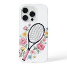 Bloemige Tennis Telefoonhoesje Vrouwelijk Esthetis