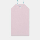 Bloemige theesalon bruidsfeest cadeaubijslagslabel cadeaulabel (Achterkant)