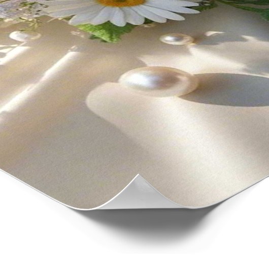 Bloemige tijdloze elegantie ontmoet gefluisterde r poster (Hoek)