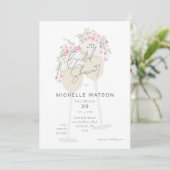 Bloemige Toast Kaart (Staand voorkant)