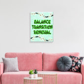 bloemige trillingen canvas afdruk (Insitu (Woonkamer))