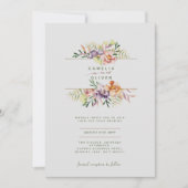 Bloemige Trouw Uitnodiging BOHO Wilde Bloemen Digi (Voorkant)