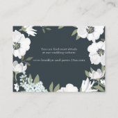 Bloemige Trouwaccommodatiekaarten Krans Informatiekaartje (Achterkant)