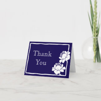 Bloemige trouwdag bedankje bedankkaart