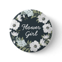 Bloemige trouwknoppen Krans Bloemenmeisje