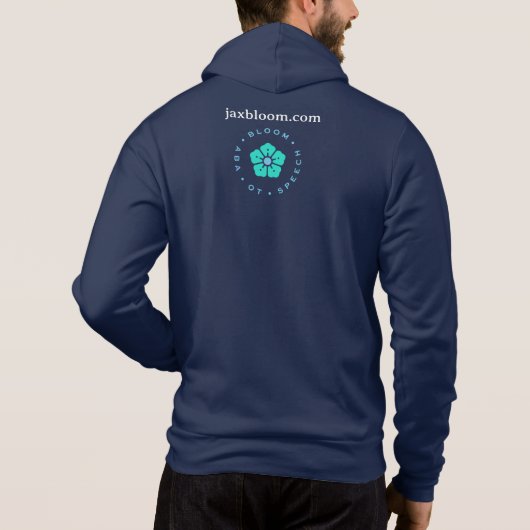 Bloemige trui hoodie (Achterkant)