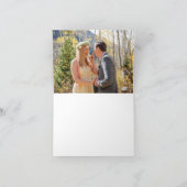 Bloemige Tuin Bruiloft Bedankkaartjes Bedankkaart (Binnen)