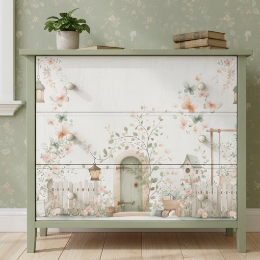 Bloemige Tuin Decoupage Tissuepapier
