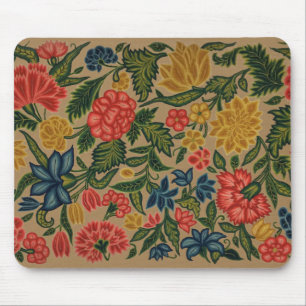 Bloemige Tuin Kunstwerk in Vintage Stijl Muismat