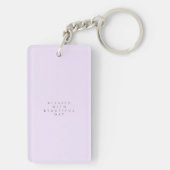 Bloemige Tuin Monogram Roze Sleutelhanger (achterkant)