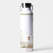 Bloemige Tuin Monogram Waterfles (Voorkant)