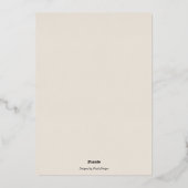 Bloemige tuinfolie gebogen trouwkaarten folie uitnodiging (Achterkant)