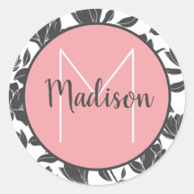 Bloemige Tulp Bloemen Pastel Roze Persoonlijke Naa