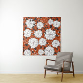 Bloemige Uitnodiging: Abstracte Bruiloft Wandkleed (In situ)