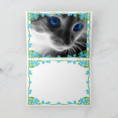 Bloemige uitnodiging en bedankkaart (Binnen)