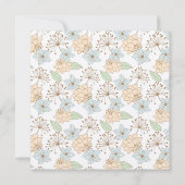 Bloemige Uitnodiging Patronen voor een Trouwfeest (Achterkant)