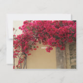 Bloemige uitnodiging voor 50ste huwelijksverjaarda (Achterkant)