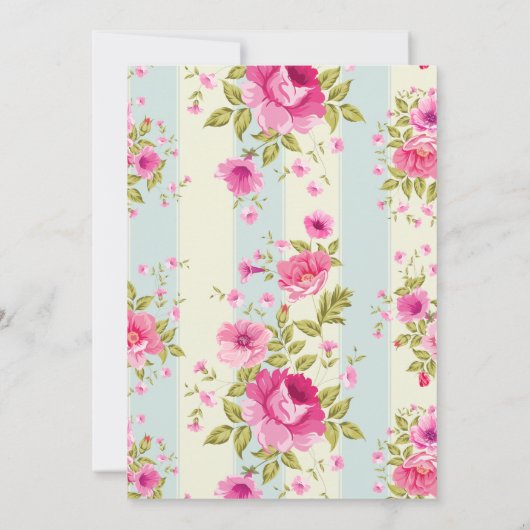 Bloemige uitnodiging voor elke gelegenheid (Achterkant)