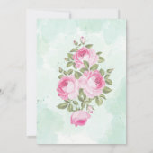 Bloemige uitnodiging voor verlovingsfeest (Achterkant)