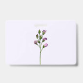 Bloemige Unschooling Homeschooling Badge (Achterkant)