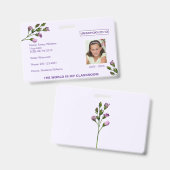 Bloemige Unschooling Homeschooling Badge (Voor- en achterkant)