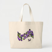 Bloemige Ursula naam, Grote Tote Bag (Voorkant)