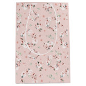 Bloemige Valentijns  Medium Cadeauzakje (Voorkant)