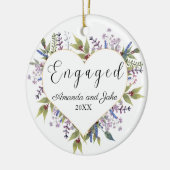 Bloemige Verloving  Keramisch Ornament (Links)