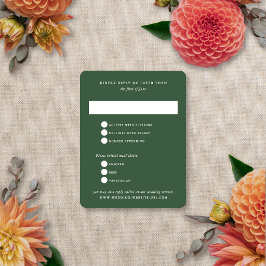 Bloemige vervaagde moderne elegante zomer herfst b RSVP kaartje
