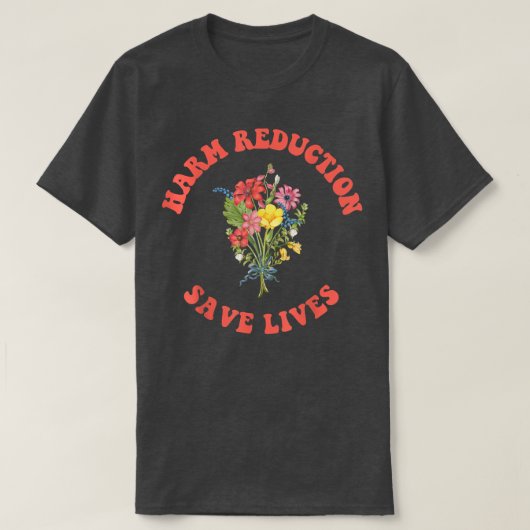 Bloemige Vibe Schadebeperking T-shirt (Design voorkant)