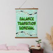 bloemige vibraties hangend wandkleed (Slaapkamer)