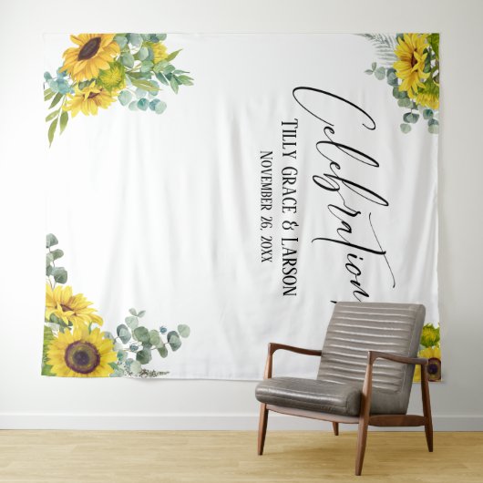 Bloemige viering! Foto-achtergrond Wandkleed (In Situ (horizontaal))