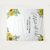 Bloemige viering met ons! Foto-achtergrond Wandkleed (Voorkant (horizontaal))