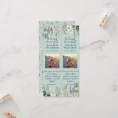 Bloemige viering van het leven foto citaat bladwij kaart (Voorkant / Achterkant in situ)